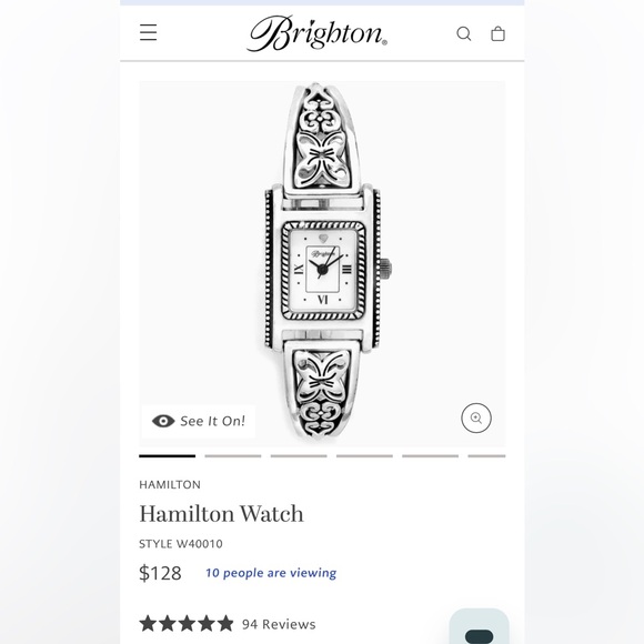 Brighton Accessories - Brighton Watch with Floral Motifs